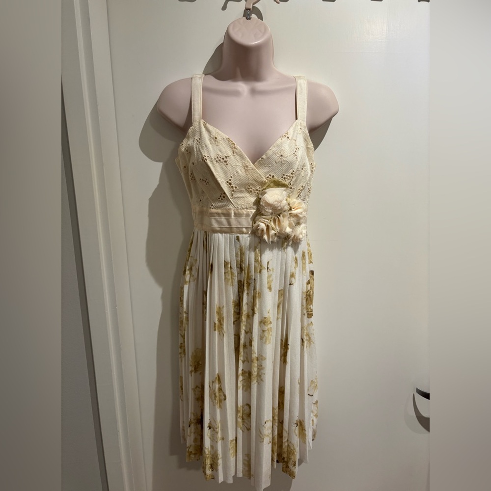 Ivory dress, XS - Anthropologie